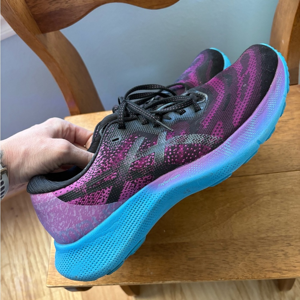 Women’s Asics Gel-Nimbus Lite 2 Purple/Black Running Shoes Sneakers Size 12 - Picture 2 of 5